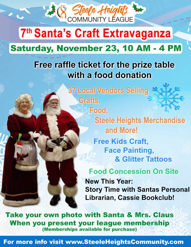 SHCL – 7th Annual Santa’s Craft Extravaganza